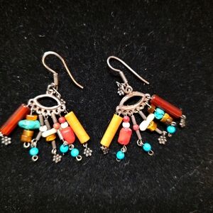 💥 3/$20 Turquoise Southwest Multicolor Beaded Earrings!